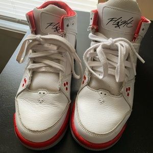 Black,white and red Jordan flight